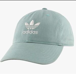 adidas Original Teal Green and White Hat with embroidered logo adjustable NWOT